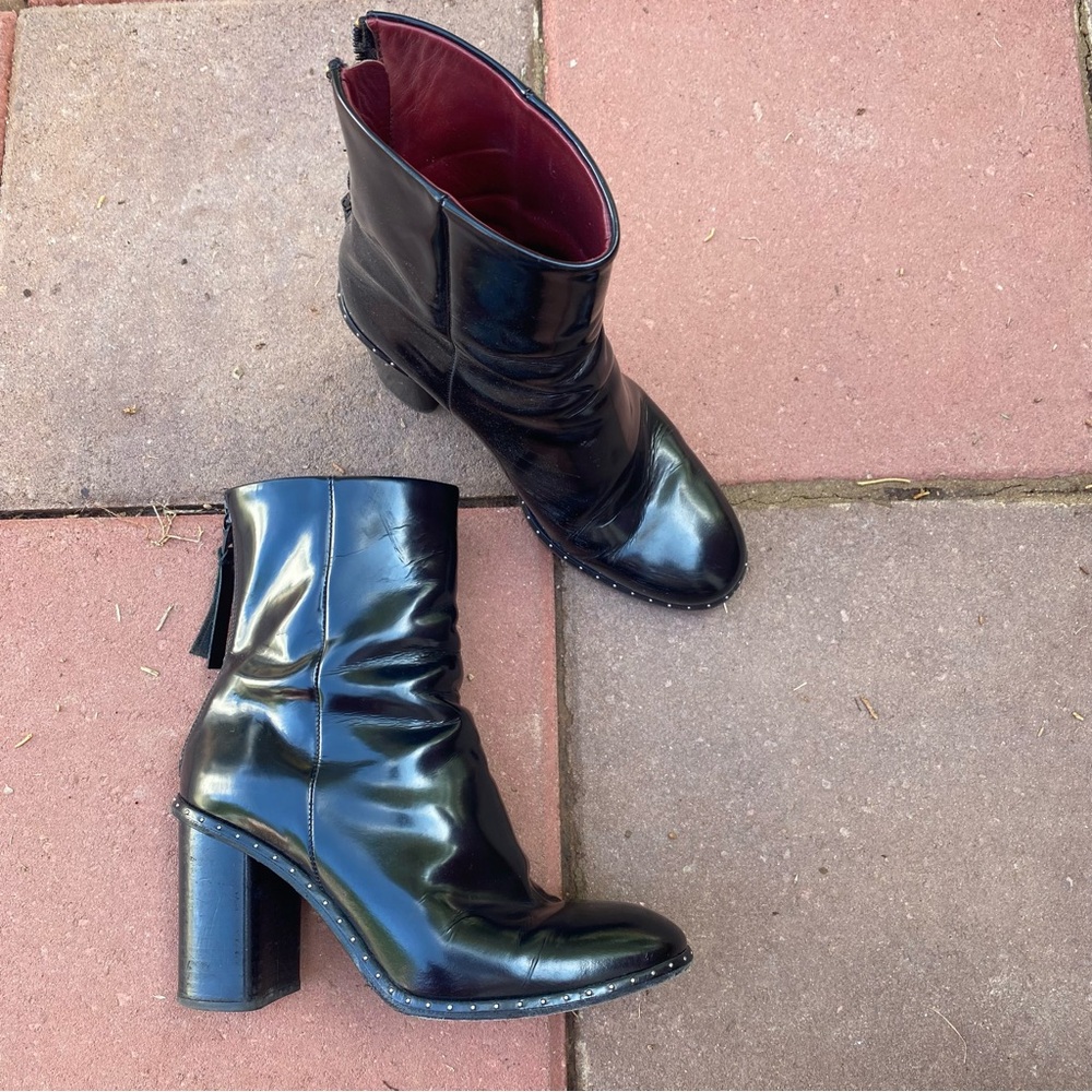 Rag & Bone studded black boots size 7.5 - Picture 2 of 10